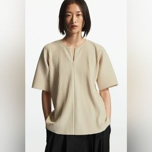 COS plisse top, size S